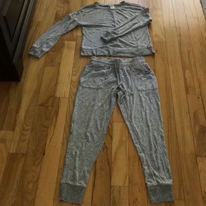 Grey joggers set.